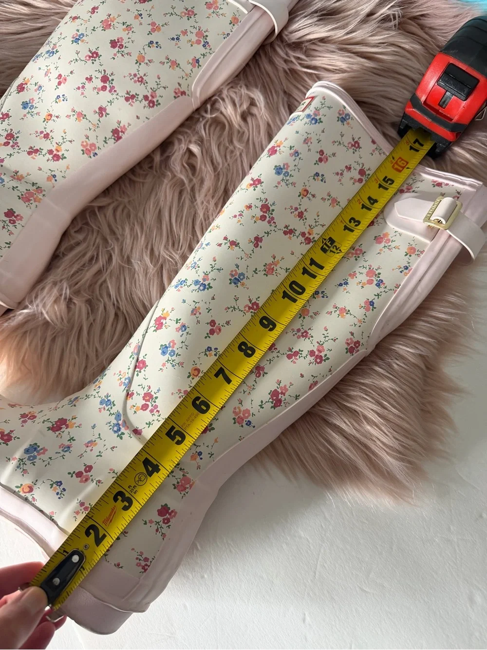 HunterxLoveShackFancy Women’s Original Tall Rain Boots Size 8